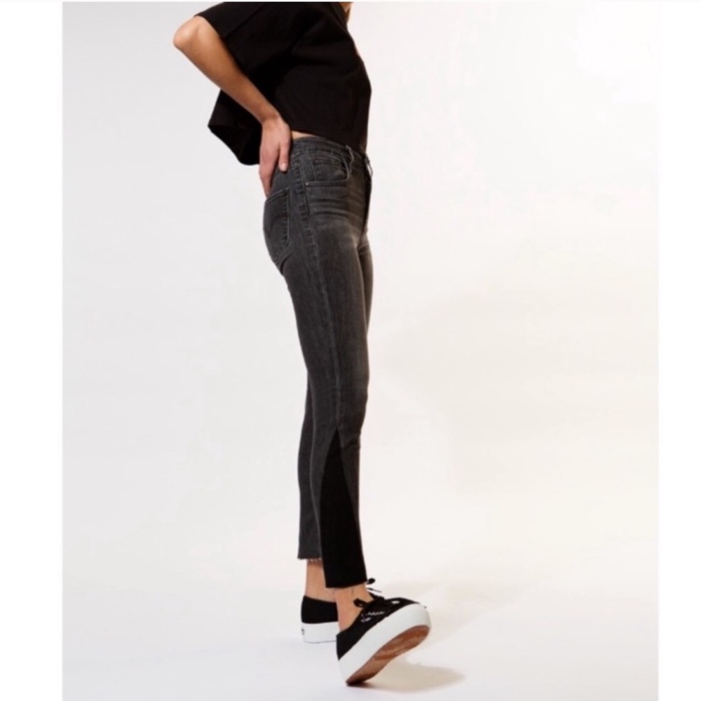 Levi’s Black 721 High Rise Skinny Jeans Raw Ankle - Picture 5 of 11